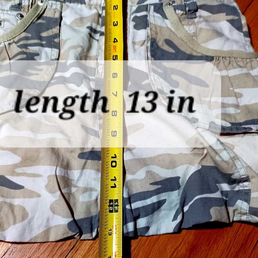 🌟Vintage Camouflage cotton skirt By Hint Jeans - Picture 15 of 16